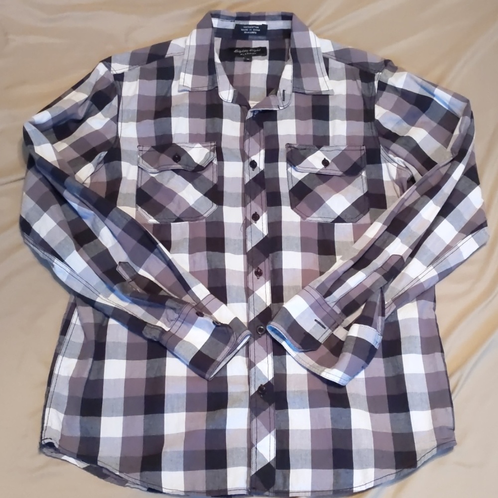 Eighty Eight Checkered Button Up Shirt